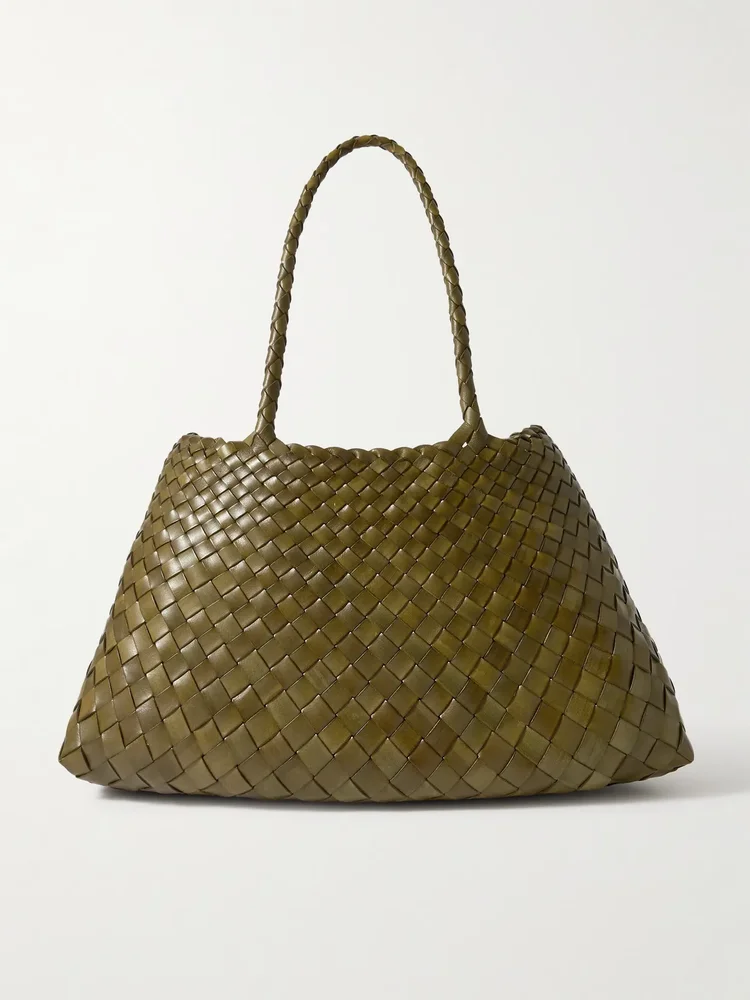 Santa Croce Big woven leather tote