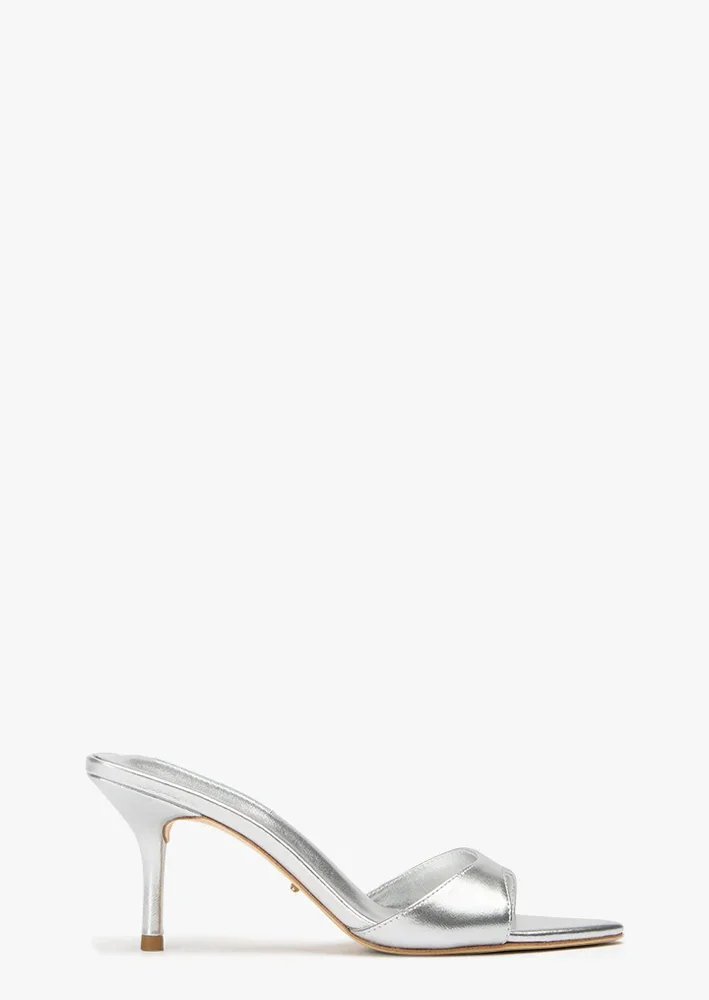 Hallie Silver Nappa Metallic