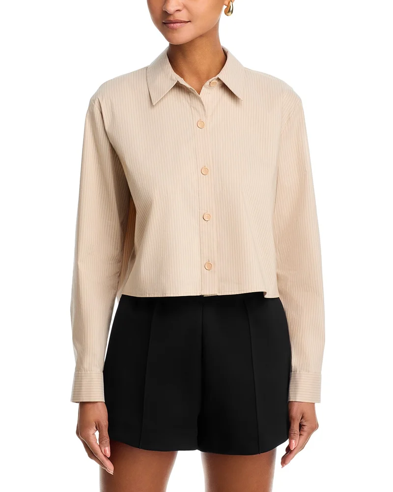 Cosette Crop High Low Shirt