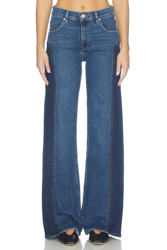 Lexi Seamed Wide Leg Jeans