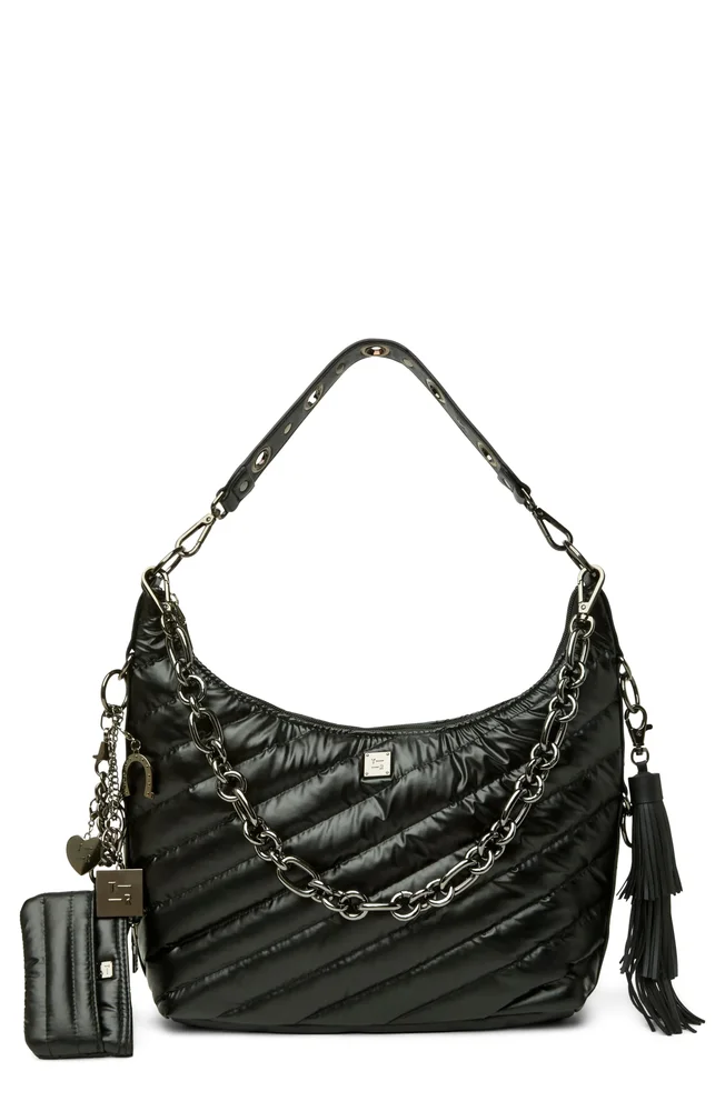 Icon Quilted Hobo Bag