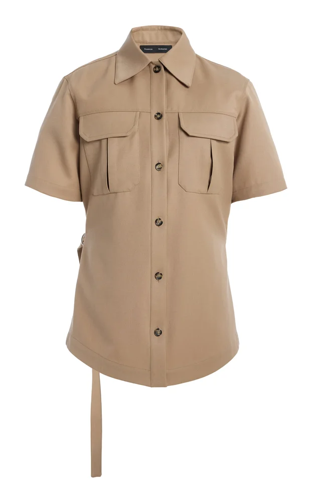 Nali Wool Gabardine Top
