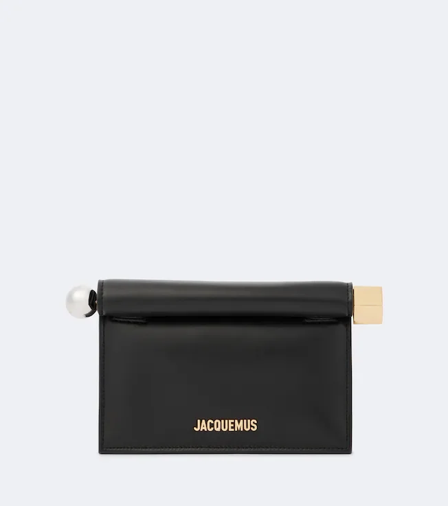 La Petite Pochette Rond Carré leather clutch
