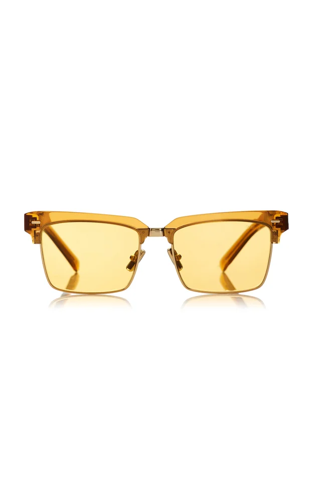 Square-Frame Acetate Sunglasses