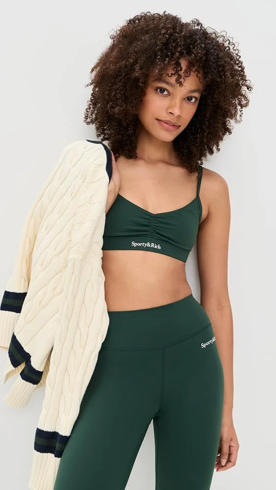 Serif Logo Mini Sports Bra