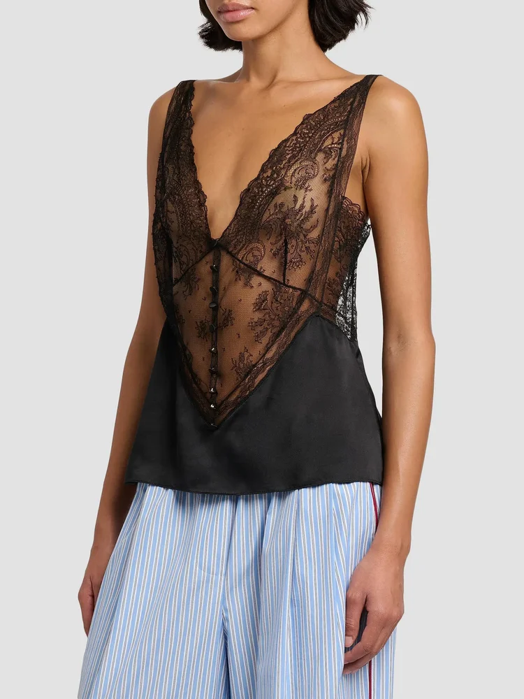 Lace V-Neck Tank