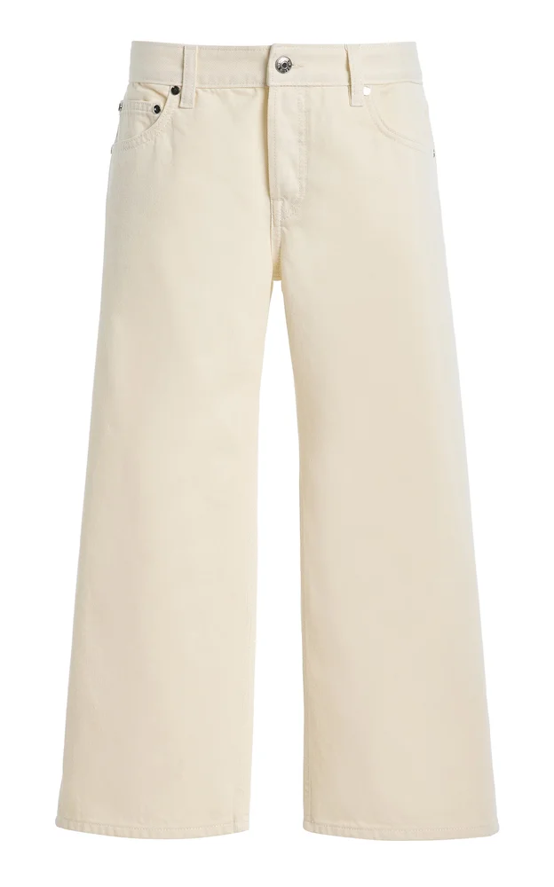 Rigid Low-Rise Baggy Capri Jeans