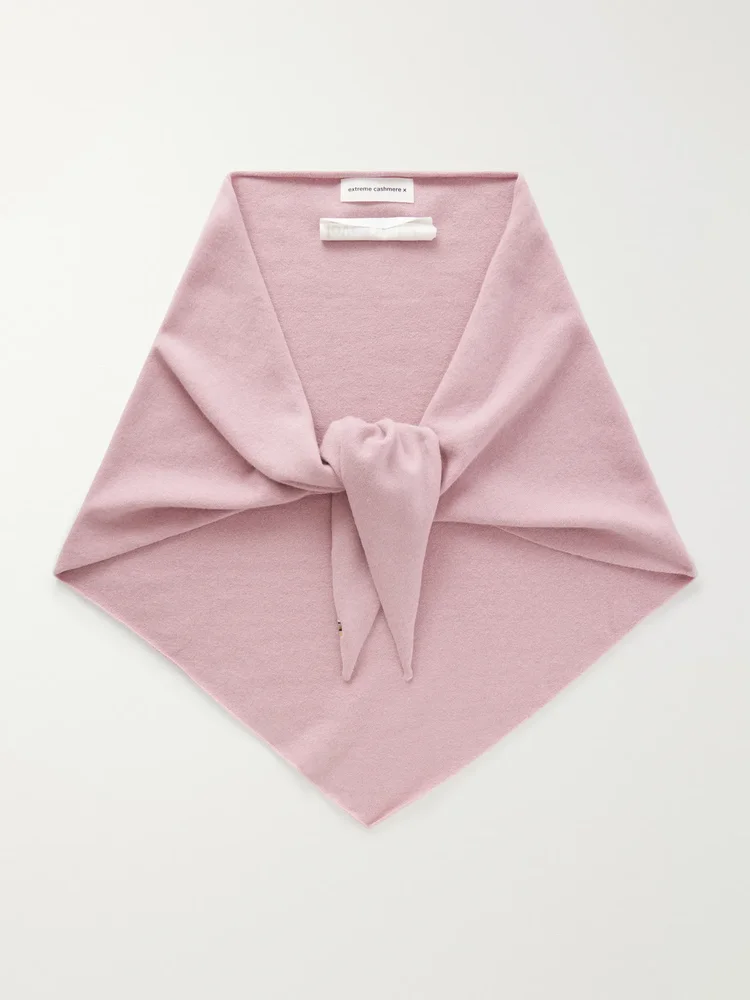 Witch cashmere-blend knitted scarf