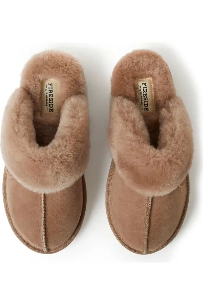 Fireside Sydney Genuine Shearling Scuff Slipper