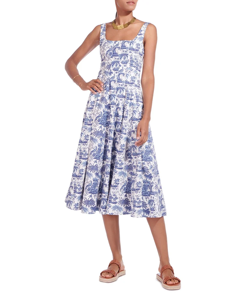 Wells Fit-and-Flare Midi Dress