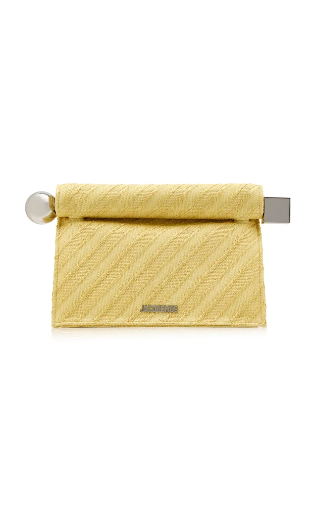 The Round Carré Cotton Clutch