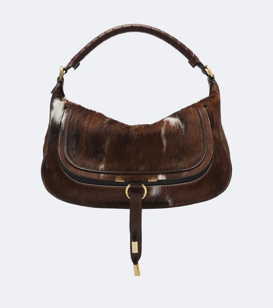 Marcie Medium calf hair shoulder bag
