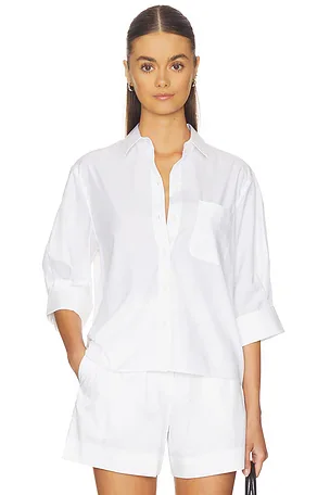 Lucia Striped Poplin Shirt