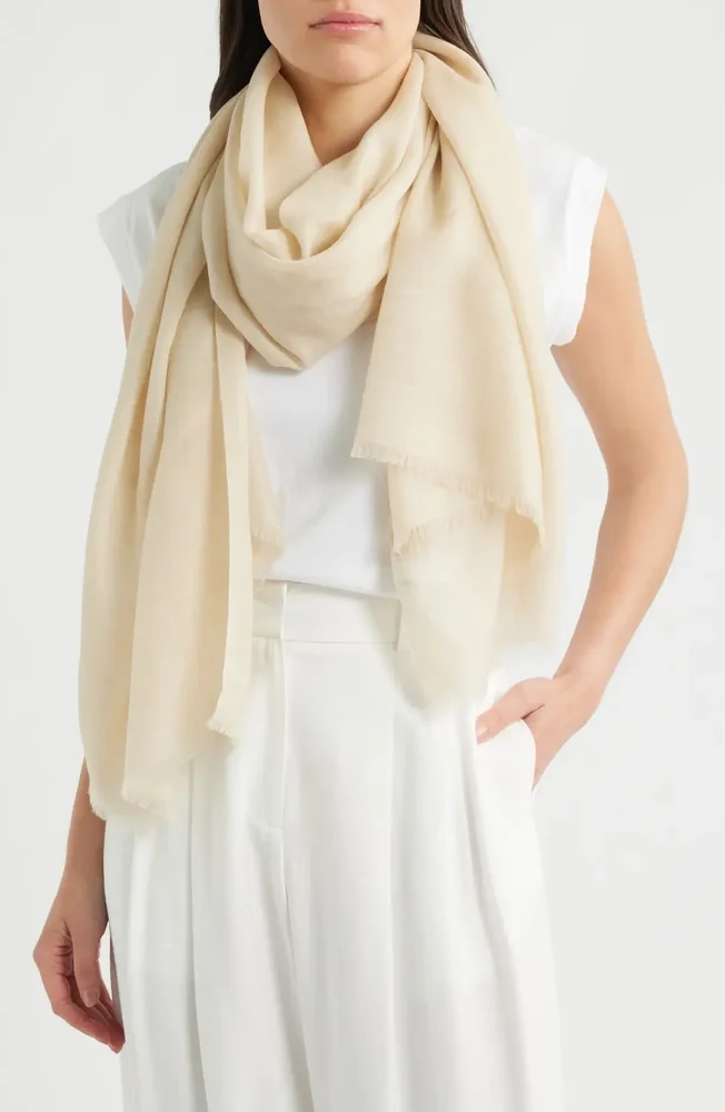 Cashmere Fringe Scarf