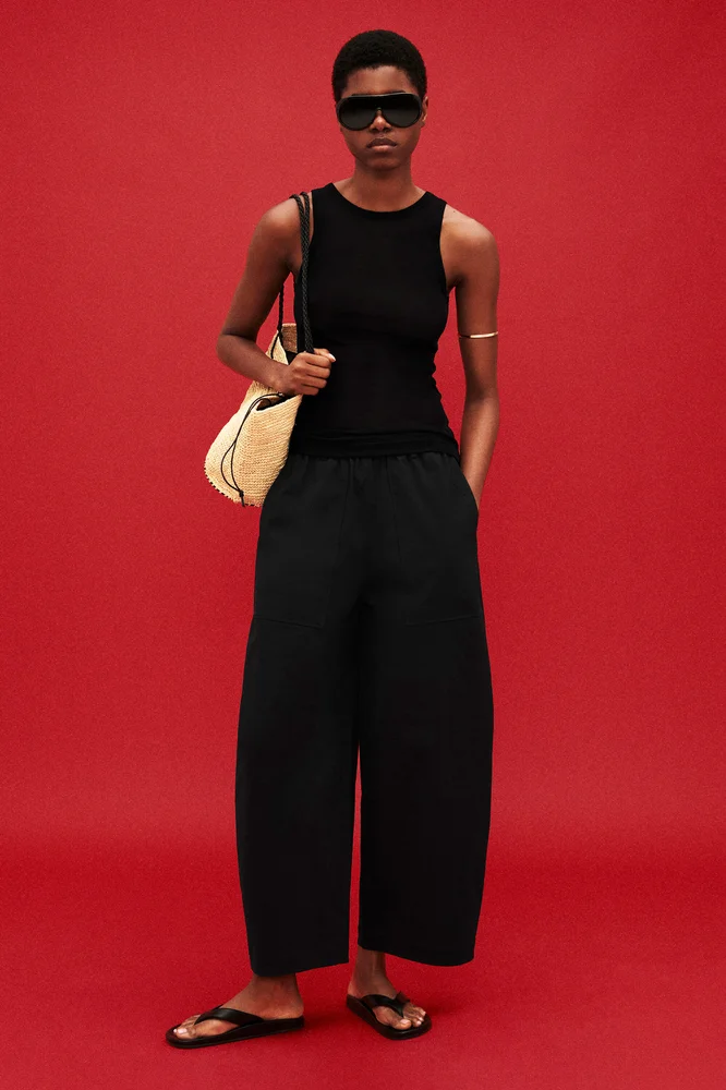 Ribbed Silk Tank Top