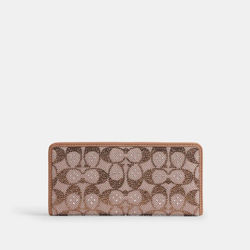 Essential Slim Wallet In Crystal Signature Jacquard