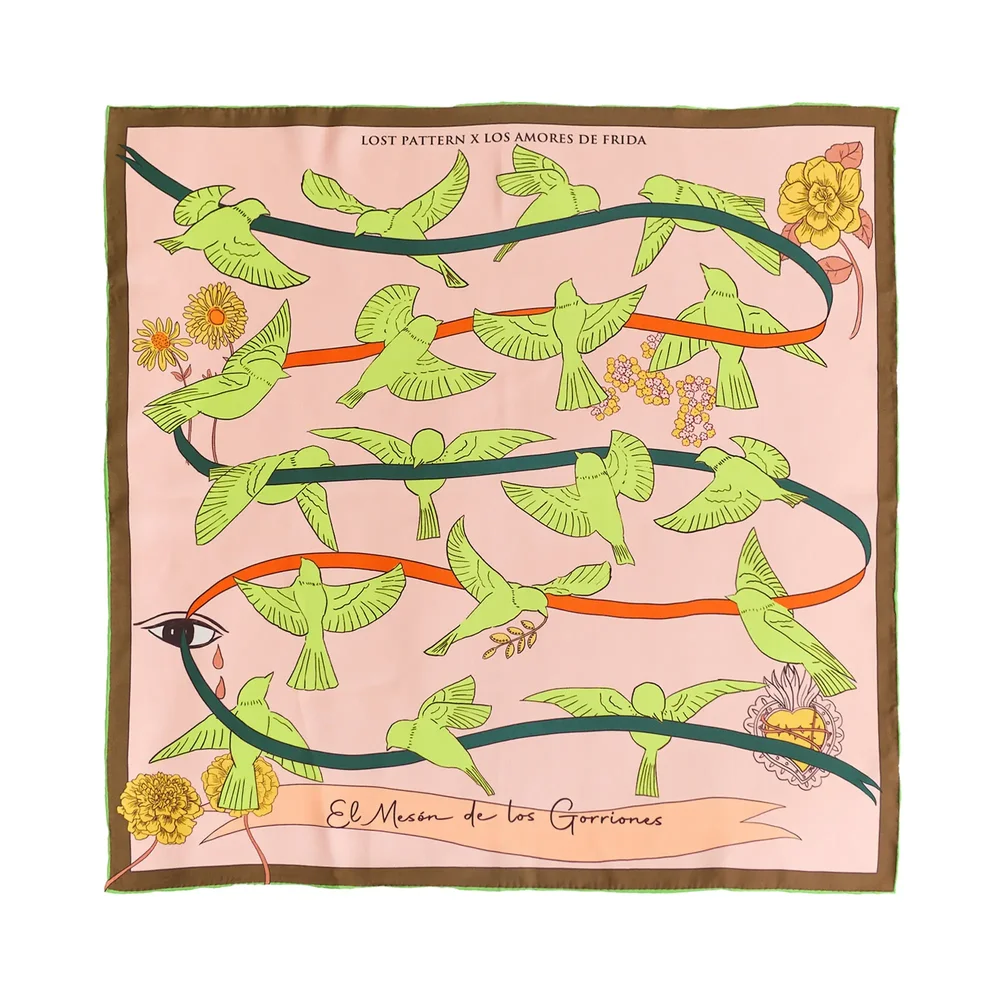 House of Frida Silk Bandana Scarf