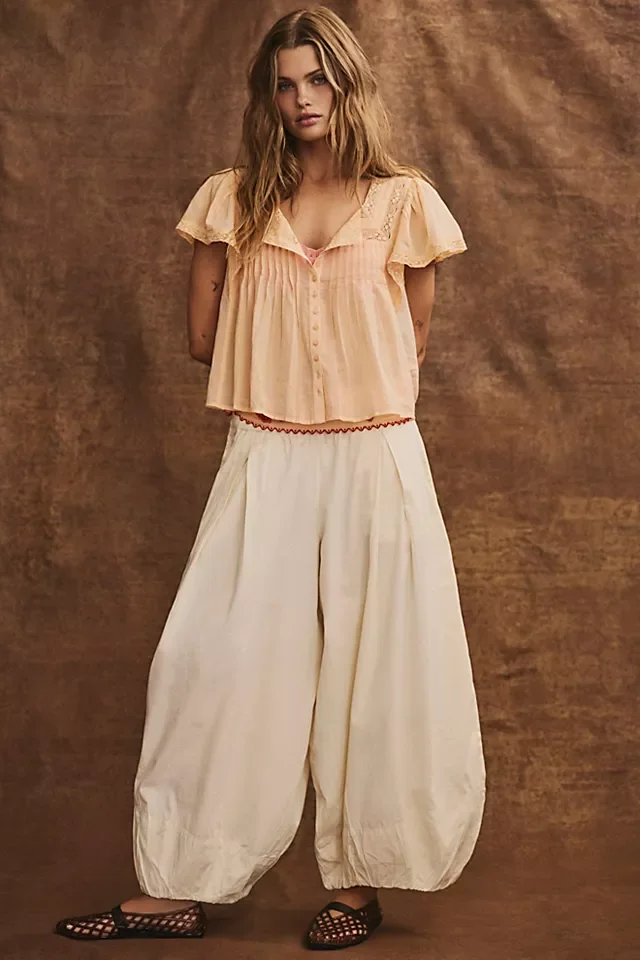 Free People Moonflower Pull-On Balloon Pants