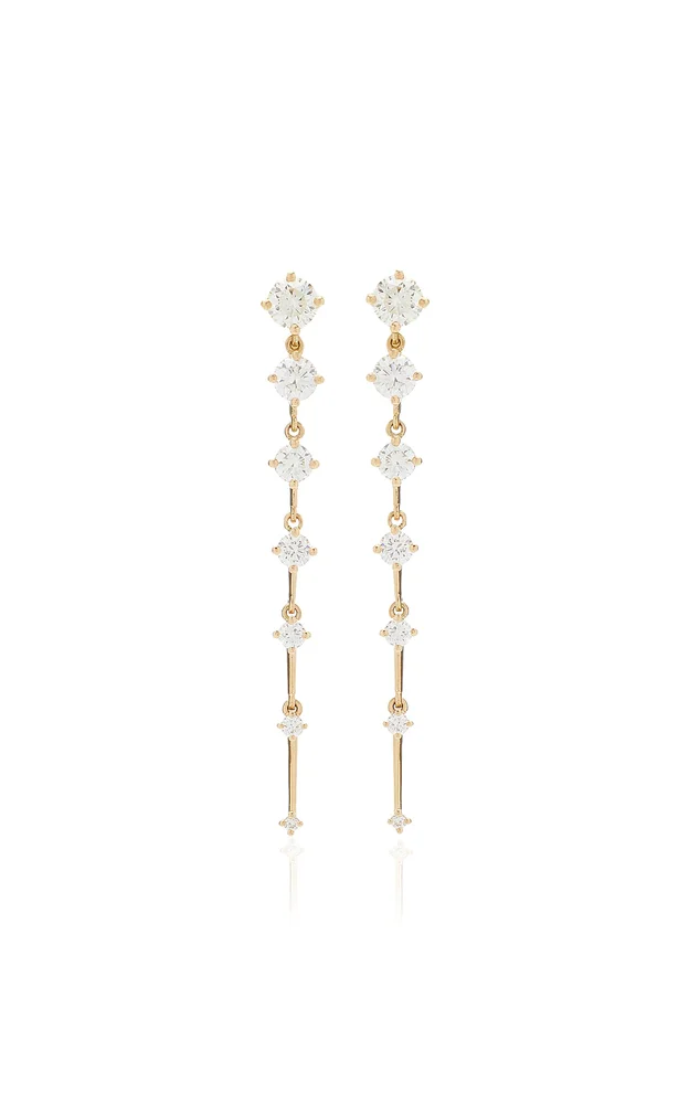 Sequence 18K Gold Diamond Earrings