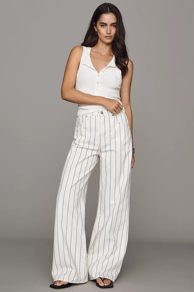 thereformation Reformation Cary High-Rise Slouchy Wide-Leg Jeans