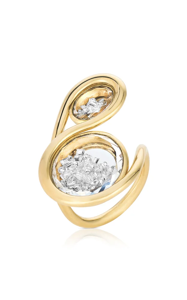 Clave 18K Yellow Gold Diamond Ring