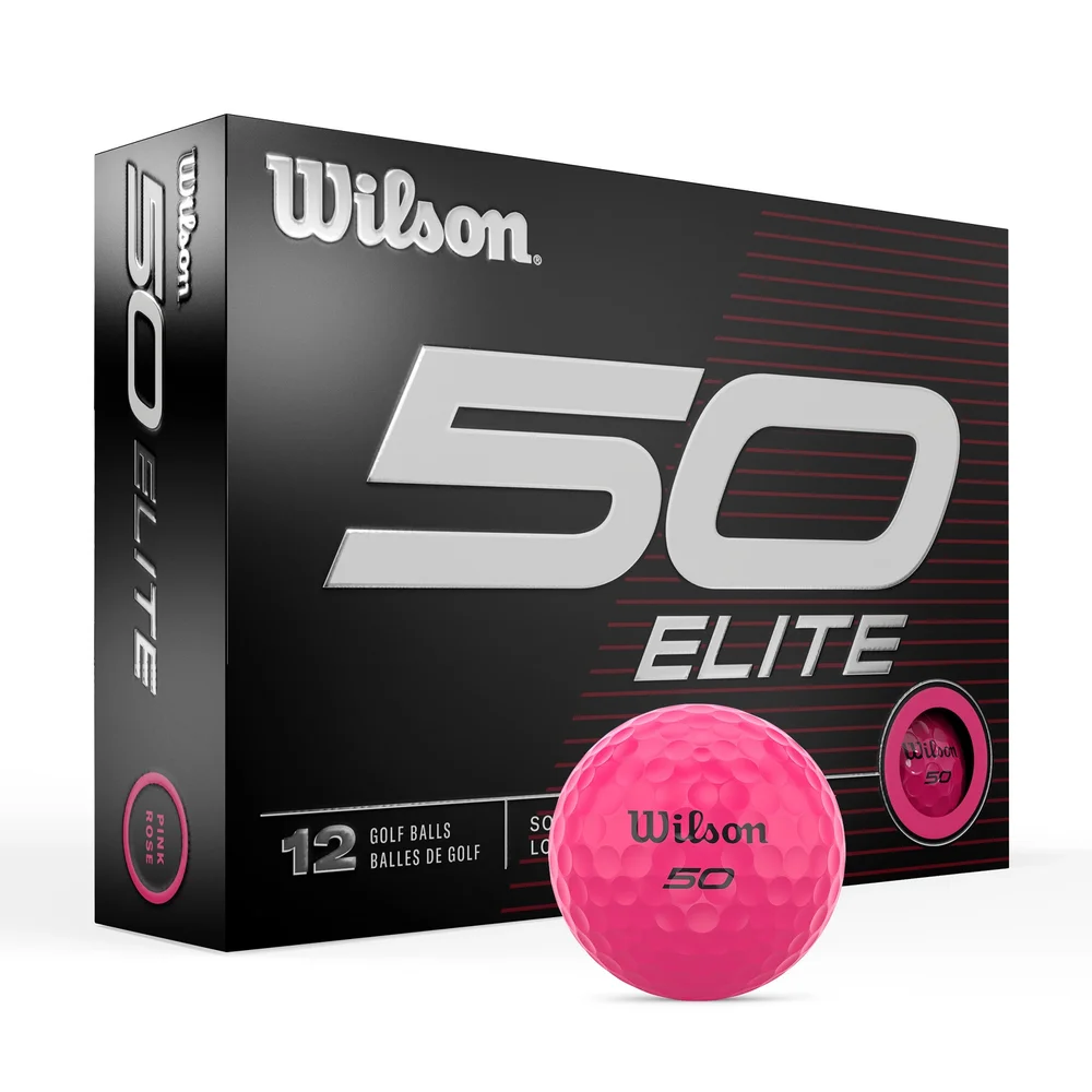 Fifty Elite Pink Golf Balls 12-Pack