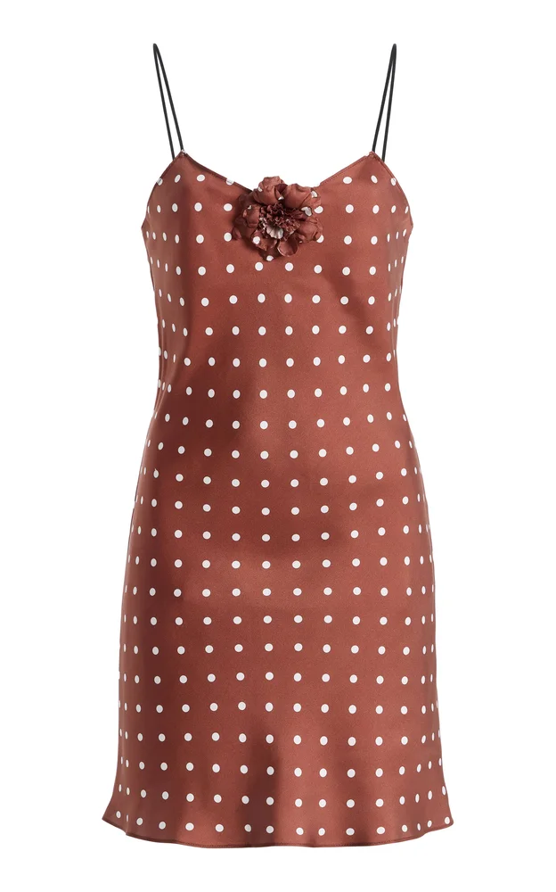 Exclusive Polka Dot Silk Mini Dress