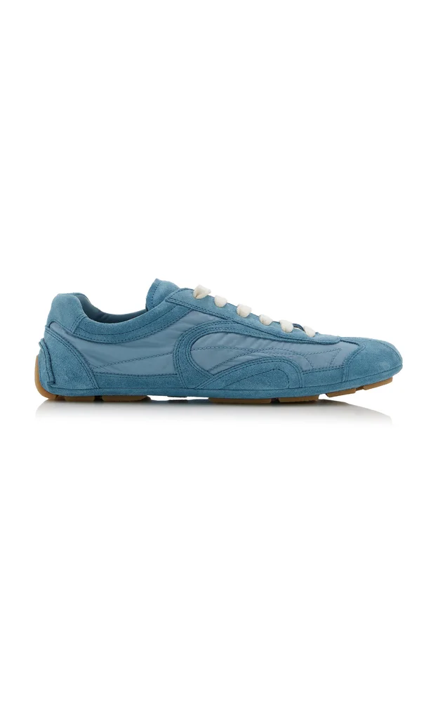 Montecarlo Re-Edition 2005 Suede-Trimmed Re-Nylon Sneakers
