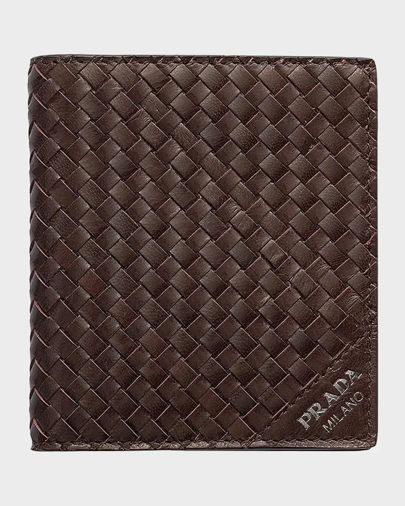 Woven Leather Wallet
