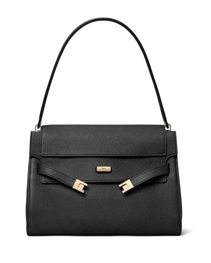 Lee Radziwill Pebble Leather Large Shoulder Bag