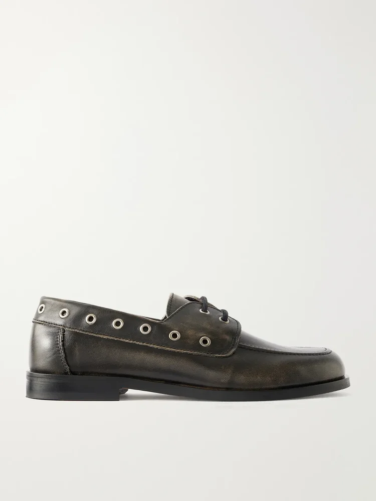 Scout Leather Boat Shoes