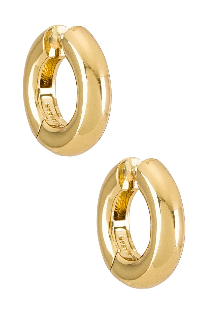 Fallon 14K Gold Bezel Earrings - Gold