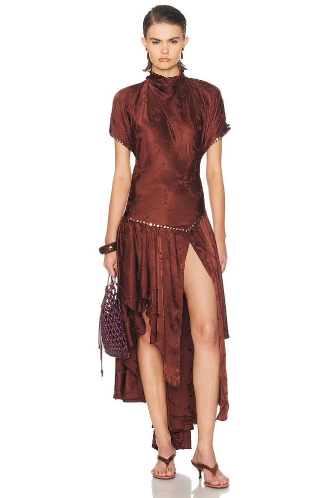 Maren Open Back Asymmetric Dress
