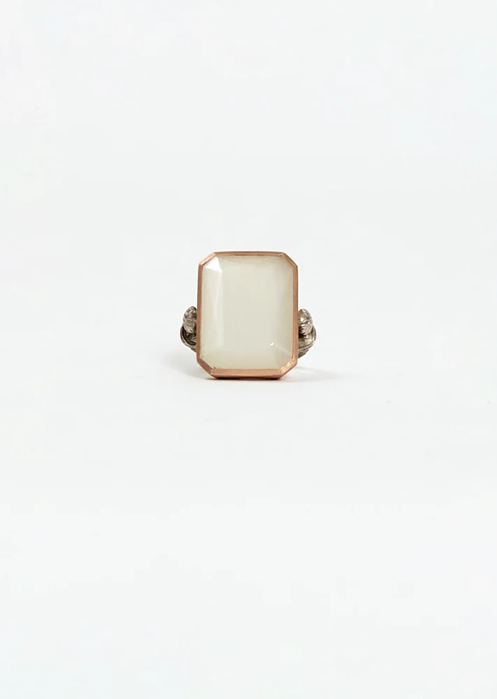 Marie Aimee Rose Gold Silver Ring