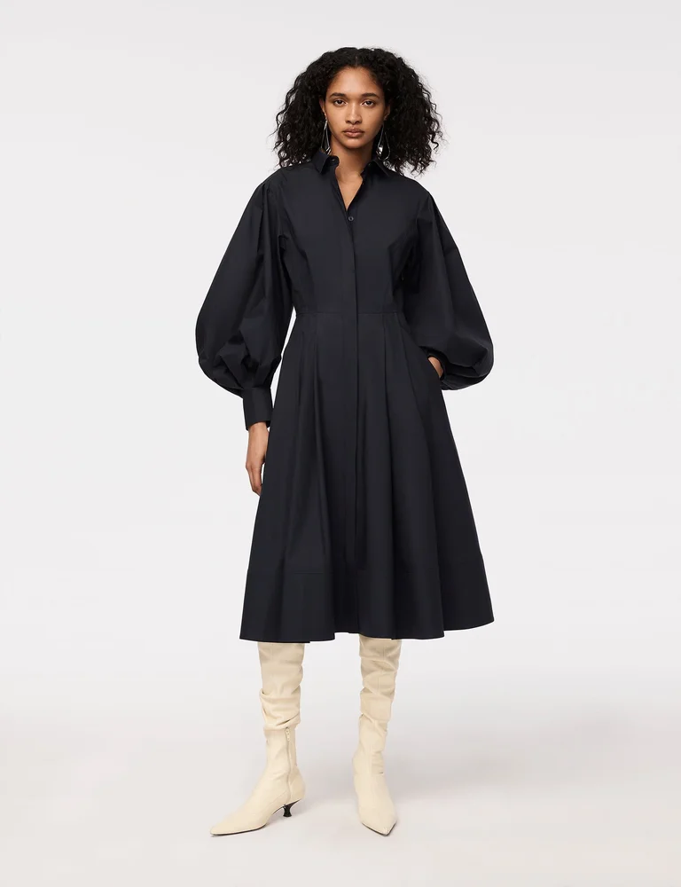 Seamed Waist Shirt Dress - Resale