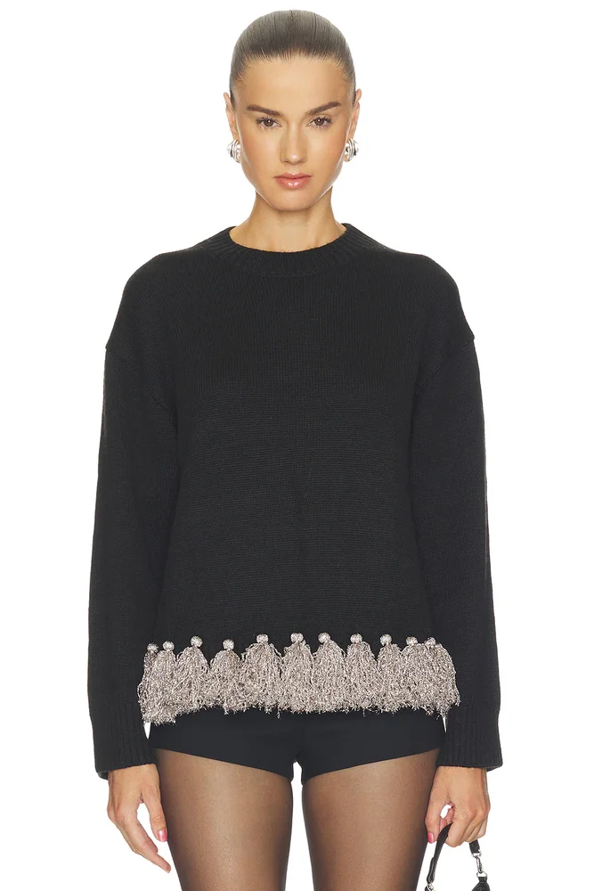 Roni Metallic Tassel Sweater