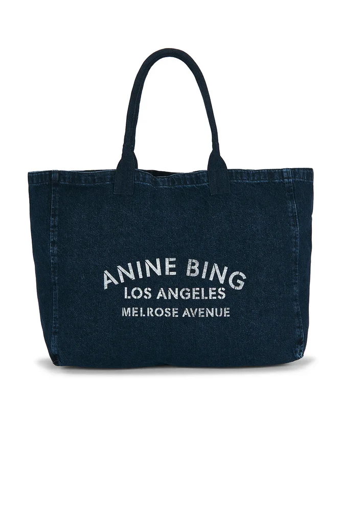 Leo Denim Tote Bag