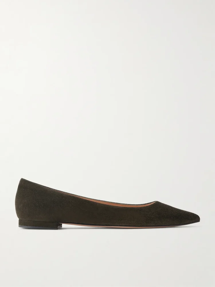 Ginavito suede ballet flats