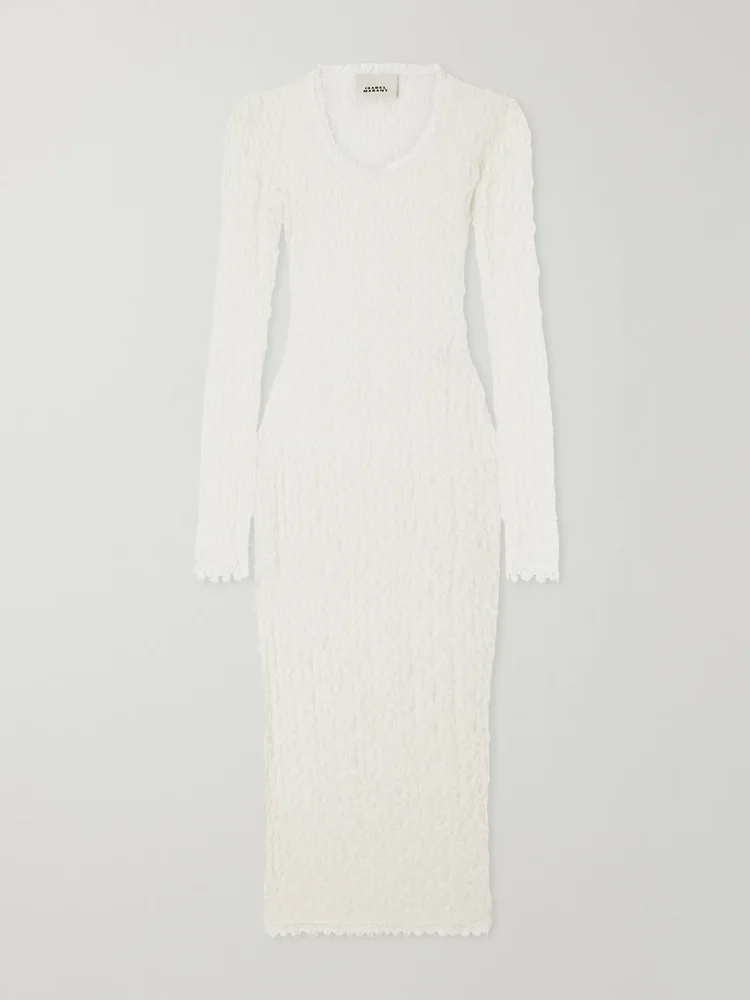Belsane lace midi dress