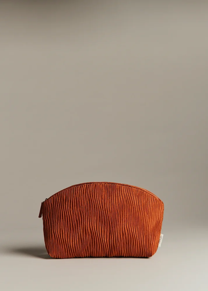 Pleated Satin Beauty Case