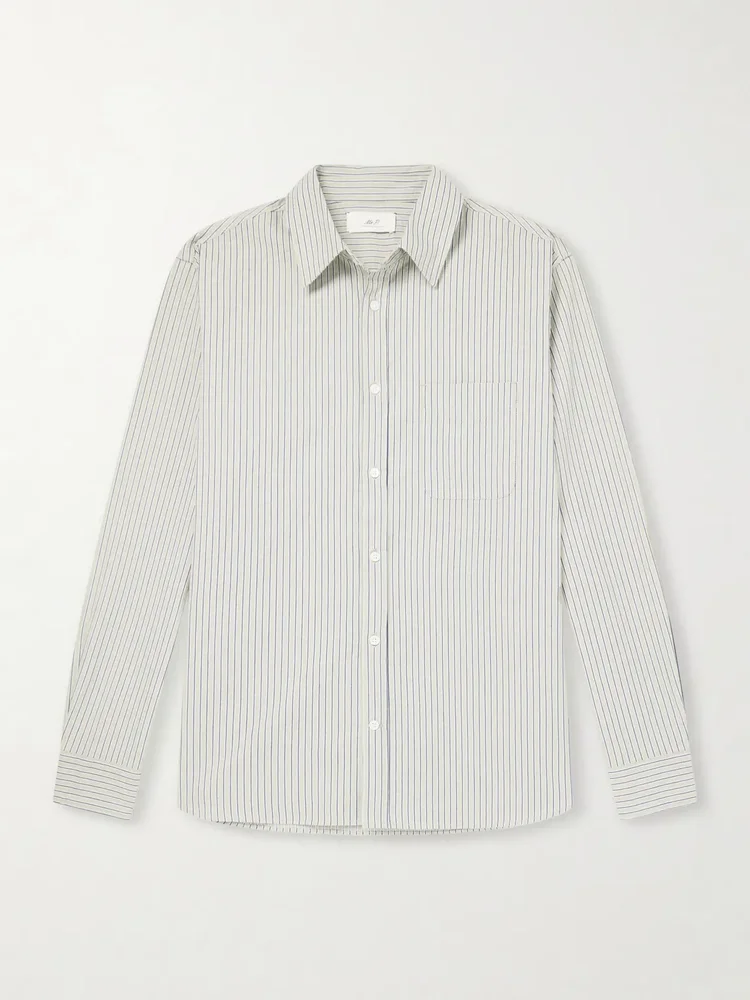 Striped Organic Cotton-Poplin Shirt