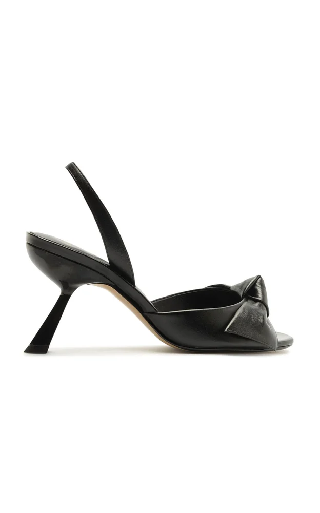 Maxi Clarita Twist Leather Sandals