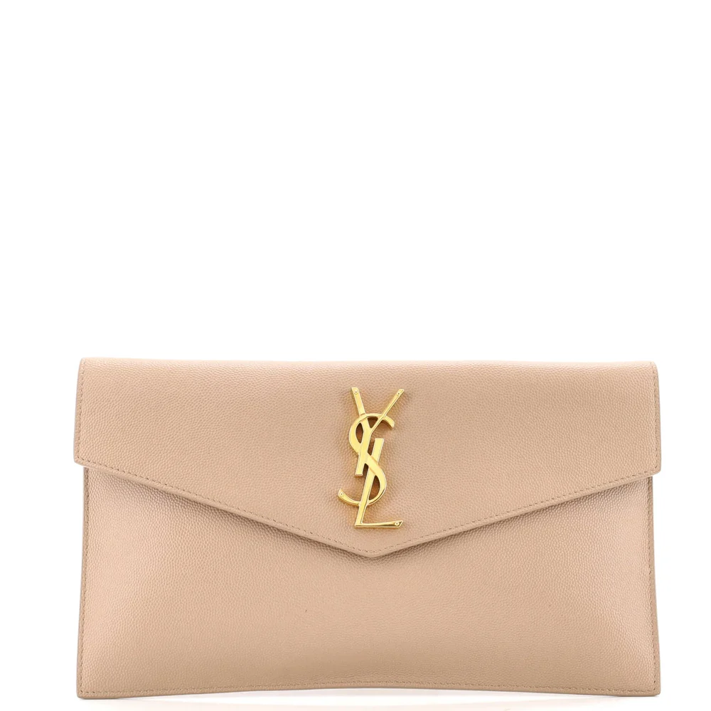 Pre-Owned Classic Monogram Envelope Clutch Leather