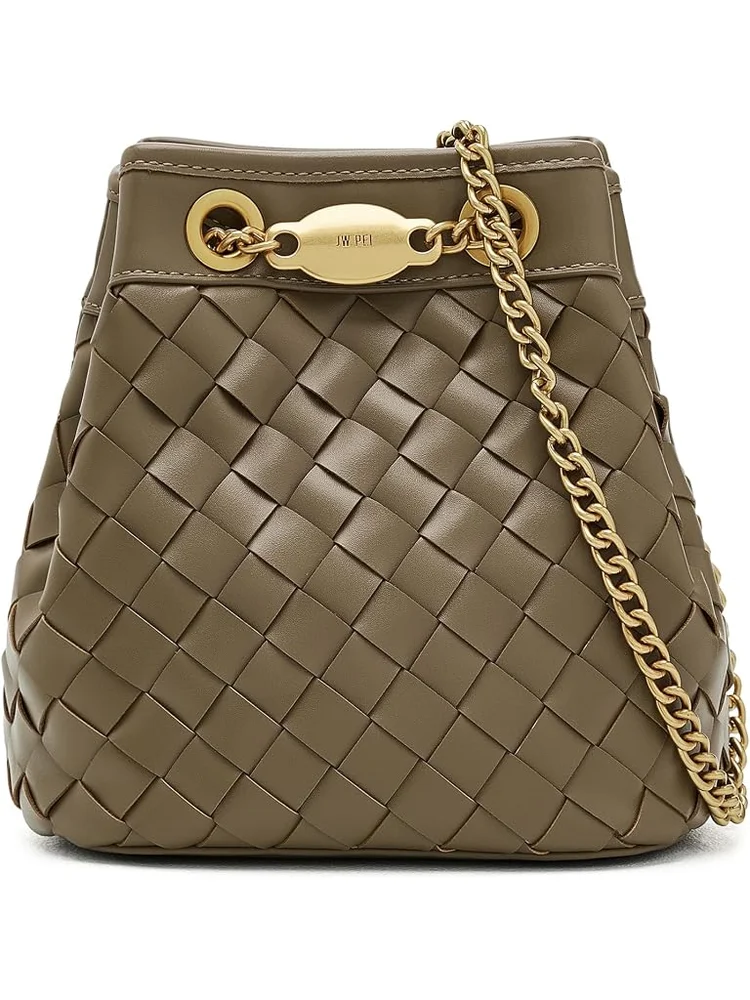 Yara Hand-Woven Bucket Bag