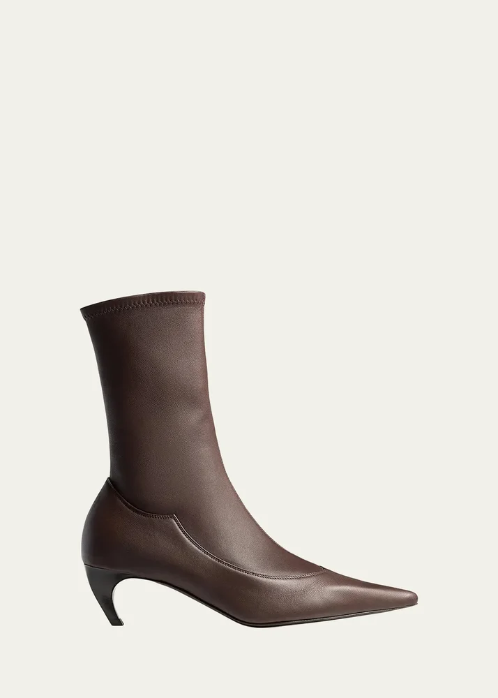 Valerie 55MM Leather Ankle Boots