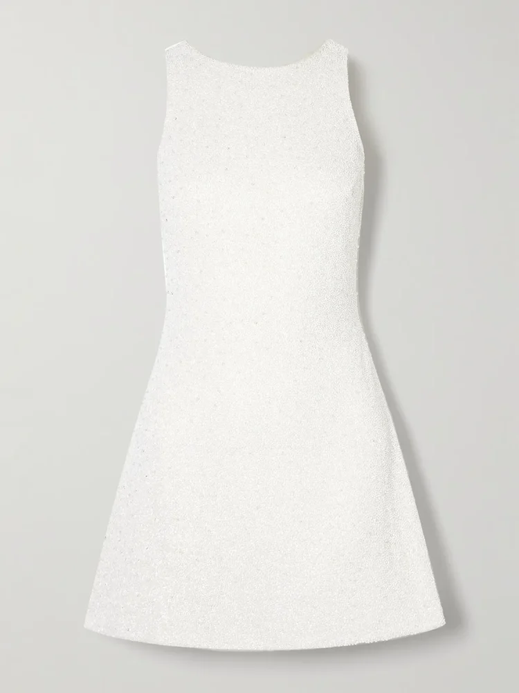 Lawton Celestial Embellished Tulle Mini Dress