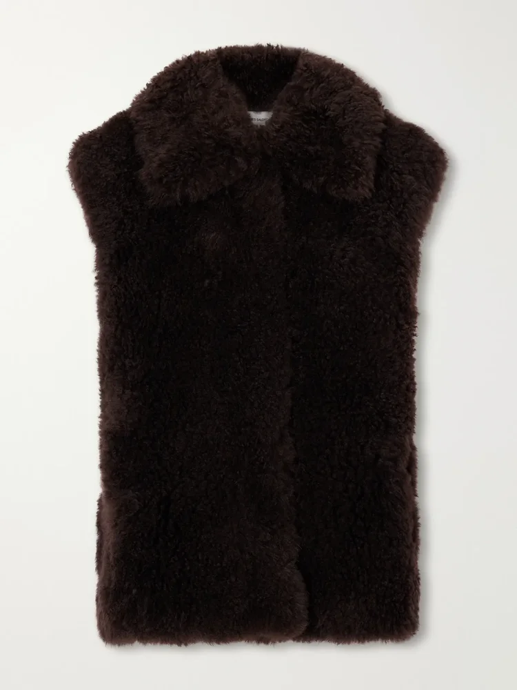 Shearling gilet