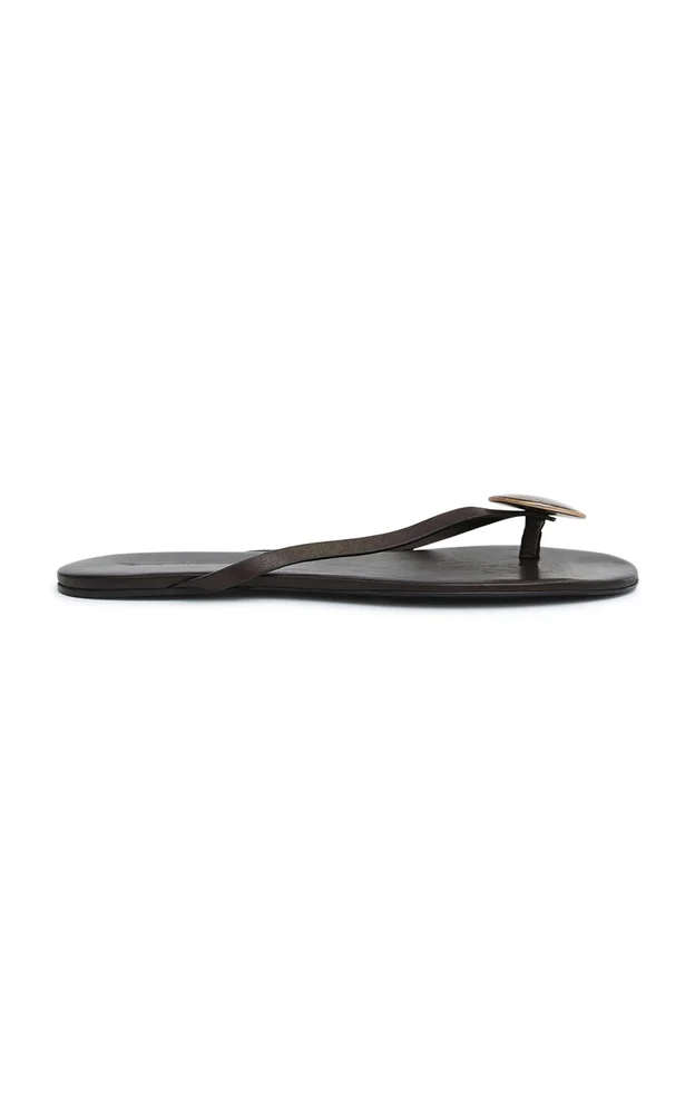 Aura Quartz Leather Sandals