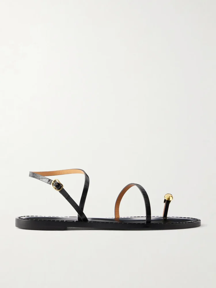 The Marrakech embellished leather flats