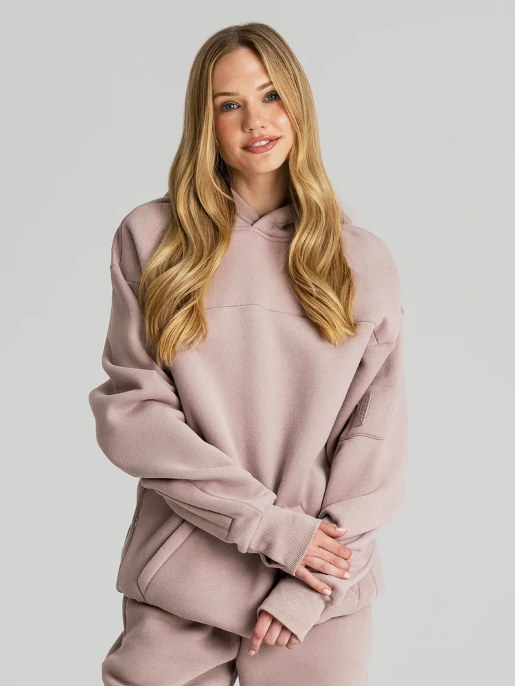 Explorer Travel Mega Hoodie in Bark